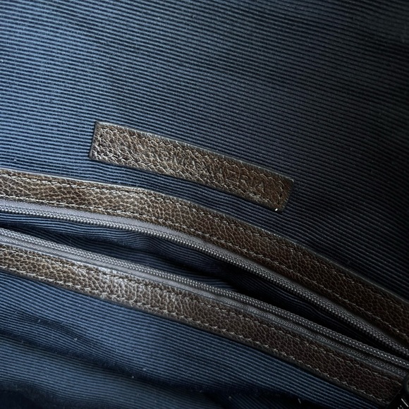 bcbg Maxazria Large Leather Brown Tote Bag - Picture 9 of 10